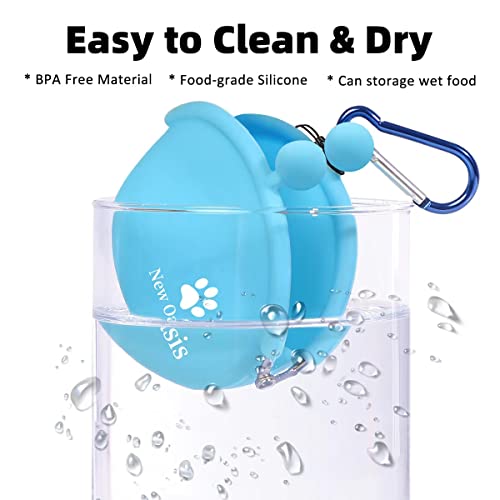 New Oasis Bolsa de silicone para petiscos para cães, bolsa de petisco comum reutilizável, bolsa de p