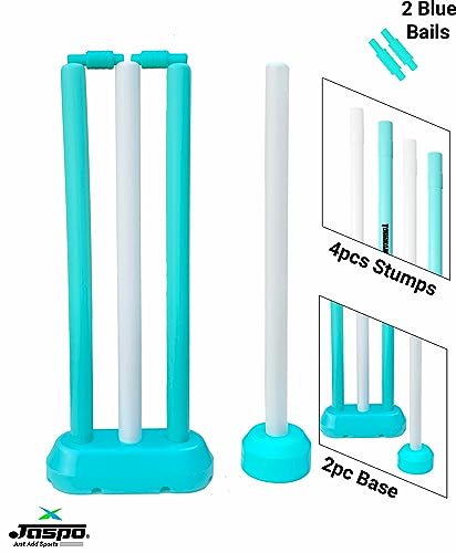 jaspo Cricket-Kid Complete Cricket Set for Kids Perfect Introduction to Cricket for Young Players,Plastic Bat for Practice&Initial Training of Beginners&Learners (Size-1 (Age 2 to 5 Yrs)),Multicolor - Thumbnail 2