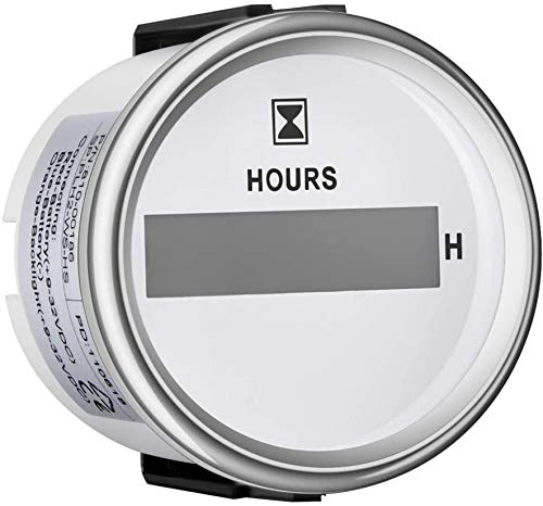 Samdo 52Mm 2" Marine Hour Meter Waterproof Hour Gauge 9-32V Red Backlight For Boat Car Machine #TOP22