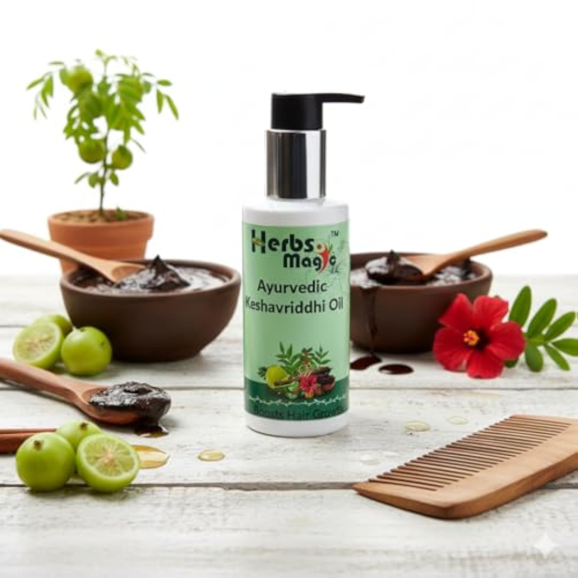 Ayurvedic Keshavriddhi Hair Oil, Hair Fall Control & Growth