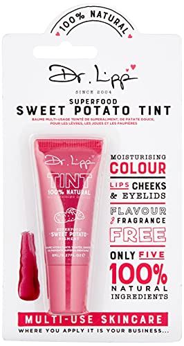 Dr.lipp, Superfood Sweet Potato Tint. 4-In-One. Lip Gloss, Lip Tint, Cheek Blush, Tinted Eye Gloss. 100% Natural-Origin. 8Ml. #TOP1
