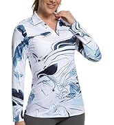 GGOV Women's Golf Polo Long Sleeve Workout Tops, Tennis Shirts, UPF 50+ Sun Protection, Quick Dry...