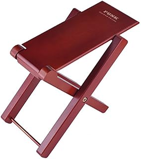 Guitar Footstool Solid Wood Guitar Pedal Guitar Foot Rest Stool Pedal 4-Level Adjustable