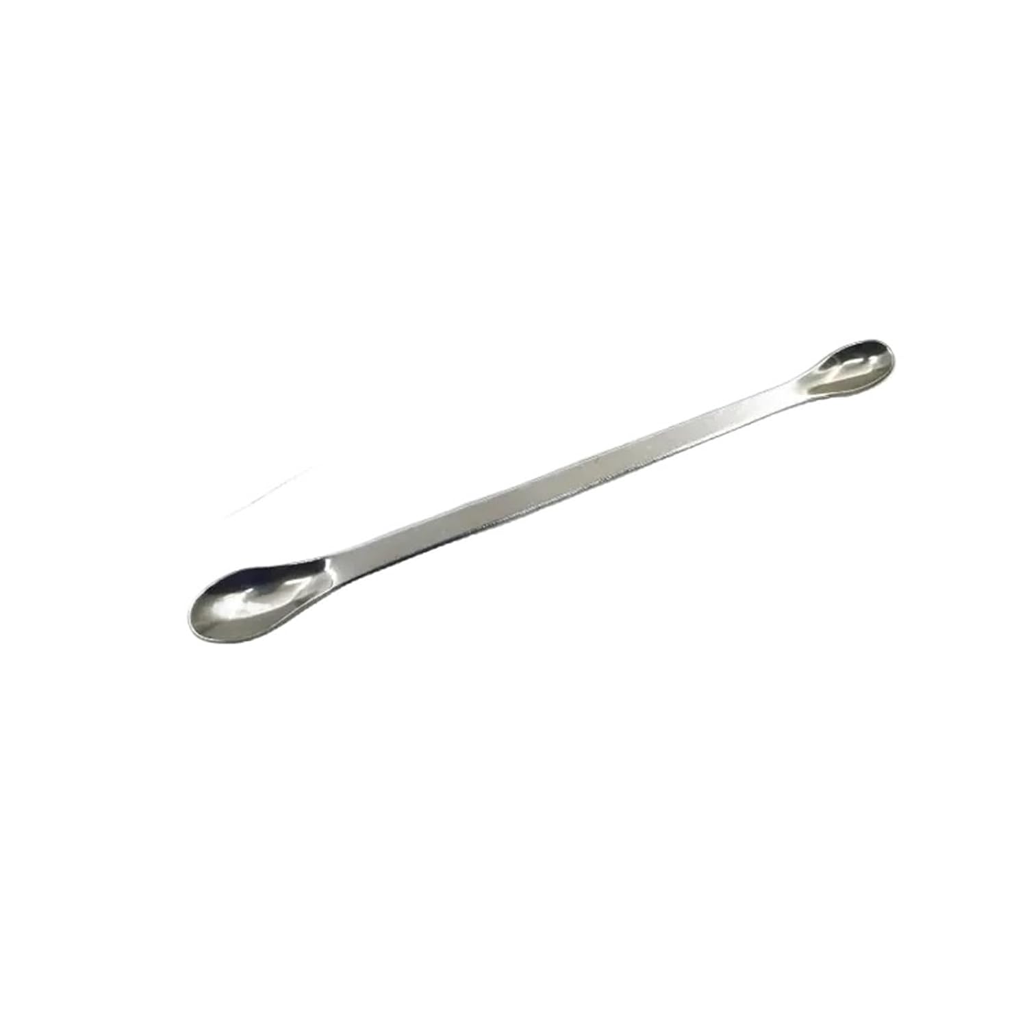 Stainless Steel Spoon 18cm Double Head Reagents Spatula Weigh Spoon 180mm Laboratory Tools 10/PK