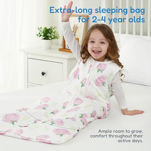 Image of TotAha Toddler Sleep Sack, 1.0 TOG, 2T-3T-4T, Buds
