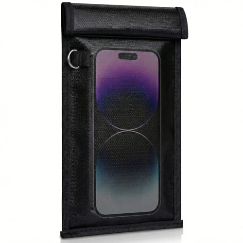 Faraday Bags for Phone & Car Key Signal Blocking Pouch RFID WiFi GPS Shield Privacy Protection Sleeve Anti-Tracking Travel Case (Faraday Bags for Phone(1 Pack))