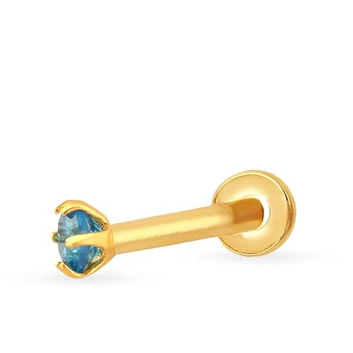 22 KT (916) purity Yellow Gold Malabar Gold Nosepin NPDSDZ002_Y for Women