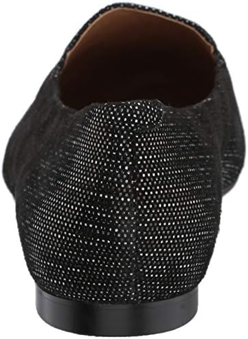 Trotters Women's Harlowe Ballet Flat, Black Linen, 8.0 W US | Image 2