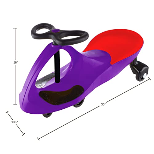 Wiggle Car Ride On Toy – No Batteries, Gears or Pedals – Twist, Swivel, Go – Outdoor Ride Ons for Kids 3 Years and Up by Lil’ Rider (Purple) by Lil' Rider - Image 2