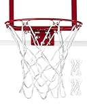 DDVLG Mini Basketball Net Replacement 8 Loops, 2 Pack — Heavy-Duty 12