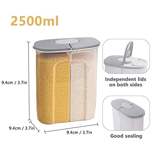 2 in 1 Contenitori Alimentari Plastica per