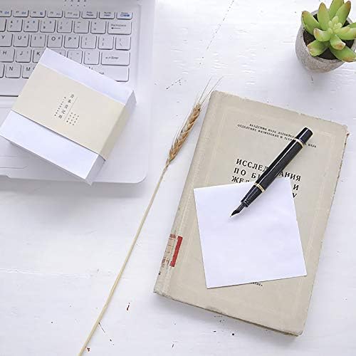 VANRA Sticky Notes Blank Cube Notes Paper 4x4inches 400 Sheet/Pack Small Non Sticky Notes Note Pads for Office and School (White