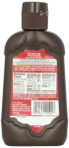 image for Smucker's Magic Shell Ice Cream Topping, Chocolate Fudge, 7.25-Ounce B