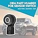 Bookeel 1 PC Car 2 Pin Plug-in Quick-Install ABS Sensor Switch, Replacement OEM Part Number #22060-7B000 220607B000 KS107, Compatible with Nissan Mercury Villager Frontier Quest Xterra (Black)