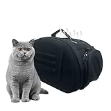 * Transportín para gatos seguro y transpirable: la cremallera es flexible, las costuras son estrictas y el fondo duro puede evitar la deformación de manera efectiva. tiene una malla transpirable en la parte superior y en los lados, trae más aire fresco y mantiene la ventilación. Haga que las mascotas disfruten de un viaje cómodo.