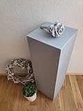Hecho a mano Wolkenstube Columna decorativa de estilo shabby gris, columna de pedestal, base (60)