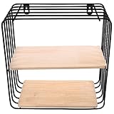 Design chic avec planche en bois noir et support en métal géométrique plaqué or, dispose d'une table de chevet simple et moderne dans votre chambre, il est s'accorder avec n'importe quel style de mobilier.