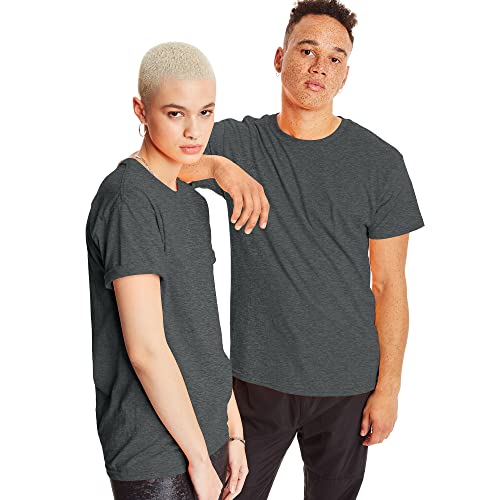 Hanes Mens 2 Pack X-Temp Performance T-Shirt Shirt, Charcoal Heather, Medium Us #TOP4