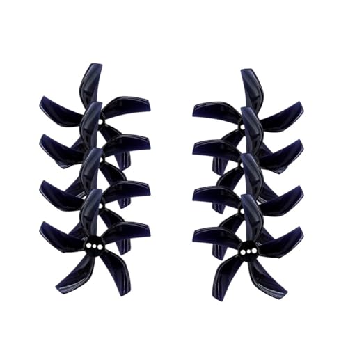 2020 (51mm) 5 �u���[�h�v���y�� PC �f�ށA��v���� 2 �C���` Tinywhoop �h���[�����i�V�X�e���A�b�v�O���[�h 8 �y�A(8Pairs Black)