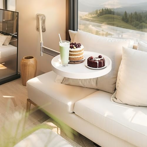 Table de chevet design rabattable pour petite chambre