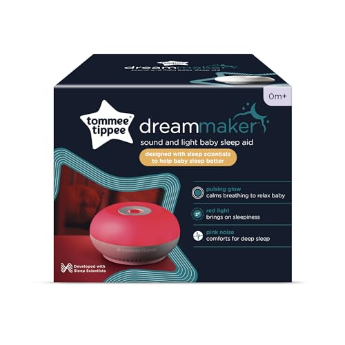 Image of Tommee Tippee Dreammaker Baby Sleep Machine | Pink Noise Sound Machine, Red Night Light | Scientifically Proven, Smart CrySensor
