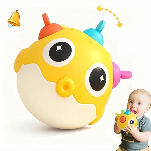 GeeKiPrime Baby Wobble Toys Infant Rolypoly Musical Tumbler Wobbler Toy