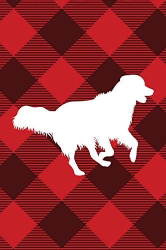 Golden Retriever: Stocking Stuffer for Women, Stocking Stuffer for Teen, Christmas Gift for Dog Mom, Dog Lover, Dog Mama Red Plaid Tartan
