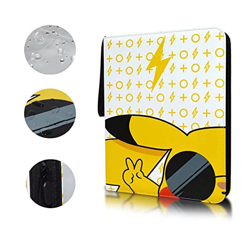 Classeur Carte Pokemon, YuGiOh GX Vmax de Grande Capacité Carnet Protège Carte de ，Porte Carte à Collectionner ， Albums à Collectionner Display Cartes ，50 pages 400 Pochettes Capacité de