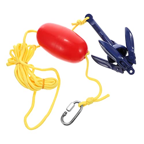 Garneck 1 Conjunto Âncora de caiaque âncora dobrável de alumínio caiaques infláveis caiaque oceânico