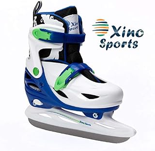 Xino Sports Adjustable Ice Skates - for Girls and Boys, Two Awesome Colors