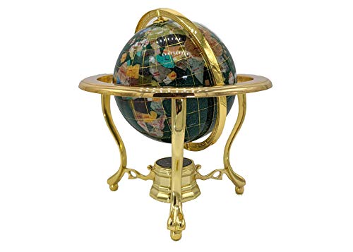 Unique Art Since 1996 Globo de pedra preciosa ouro verde CRY 150 GT
