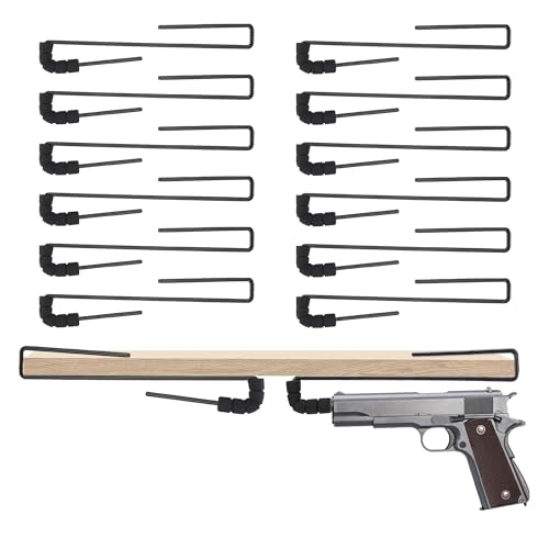 LOIUO 12 PCS Gun Rack Pistol Hangers for Gun Safe