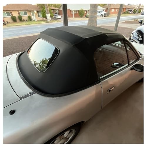 HECASA Convertible Soft Top Compatible with 1990-2005 Mazda Miata with Heated Glass Window, Replacement Soft Roof Black Cabrio Premium Grade Sailcloth Vinyl by HECASA - Image 6