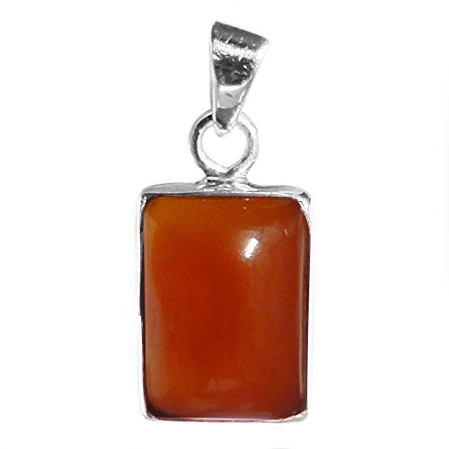 Pendentif cornaline argent massif 925 Le Luft : finis les bijoux ternes