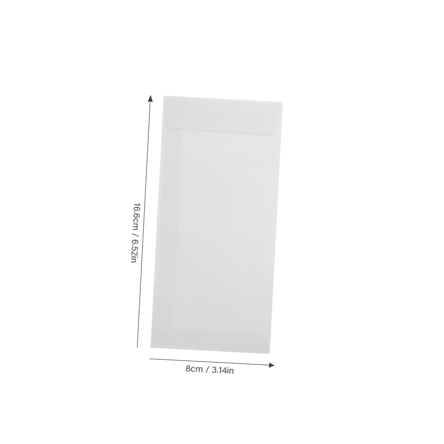 Sobres Pequeños Autoadhesivos Blancos de Papel Offset, 120 Piezas