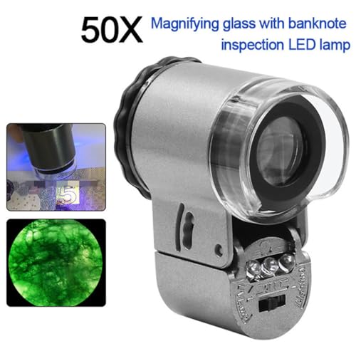 Siqitechno SQFDJ54 50X Pocket Jewelry Loupe Mini Jewelry Magnifier thumb #1