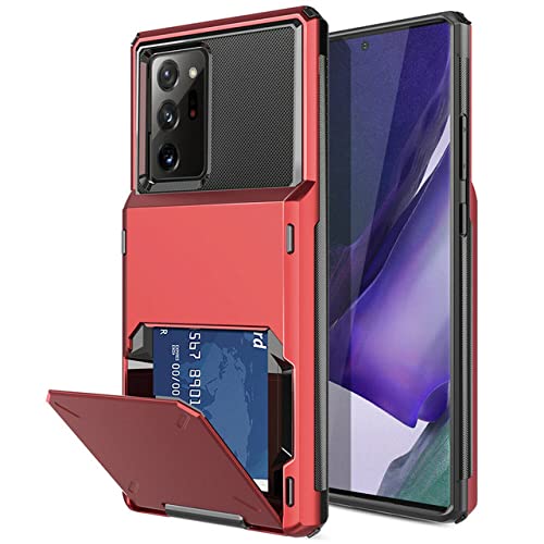 Étui portefeuille Samsung Note 20 Ultra S10 flip cover rouge