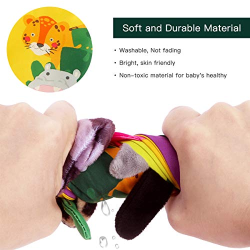 Beiens Baby Books Toys, Touch And Feel Crinkle Cloth Books For Babies, Infants & Toddler, Early Development Interactive Car & Stroller Soft Toys For Boys & Girls (Rainforest Tails-1 Book) #TOP3