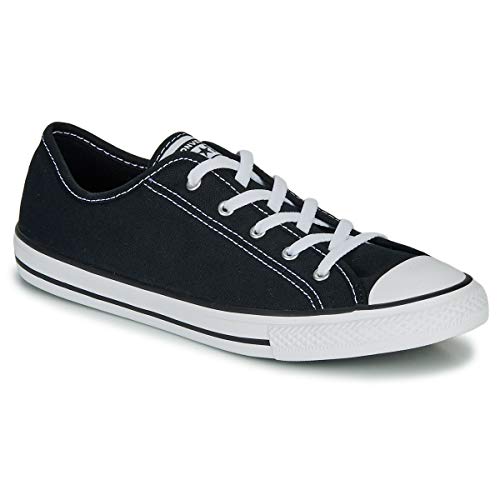 Image of Converse Chuck Taylor All Star Dainty Gs Canvas Ox Trainers Women Black - 5.5 - Low Top Trainers Shoes