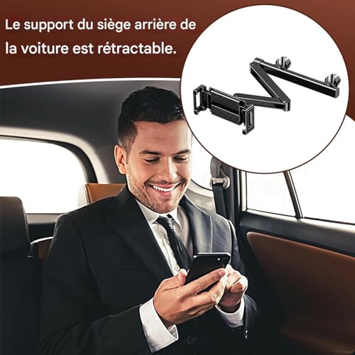 Support de tablette pour appui tête de voiture accessoires auto réglables - 7