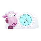 Zazu Kids Sam Sleep Trainer Alarm Clock and Night Light - Pink Sheep Toy