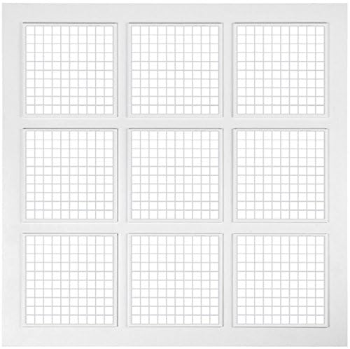 Suspended Ceiling Panel 595mm x 595mm / 23.5" x 23.5" Ceiling Tile Grid Square Screen Diffusers Air Vent Grille RP - Image 2
