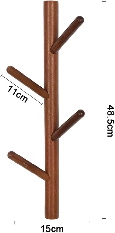 Handmade Branch Natural Wood Hanger wall Mounted Heavy Duty Nail Hook(D)