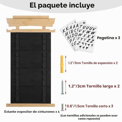 Soporte de exhibición de medallas y cinturones para regalar a karatekas 5