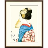 Amazon｜水竹居 竹久夢二 42×34㎝ F4 J2-126 額入り アート 絵画