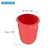 PATIKIL 0.67x0.98 Inch Rubber Finger Tips, 20 Pack Silicone Thumb Fingertip Protector Covers Guard Pads Thimble Grips for Office Counting Sewing, Red XS Size
