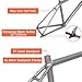HWEVDHJ 700C Road Bike Frameset 45/48/51/54cm Aluminum Alloy Frame with Carbon Fiber Fork F12*100mm R12*142mm Thru-Axle Gravel Bike Frames BSA BB68mm(White,48cm)