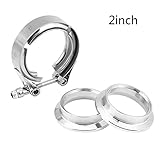 v band schelle 50mm ANWENDUNGSBEREICH: Der V-Band-Turboklemmflansch ist äußerst praktisch und in den Größen 2,0 Zoll, 2,5 Zoll, 3,5 Zoll und 4 Zoll erhältlich. Dies ist ein praktisches Zubehör für Turbos, Wastegates, Abblasventile, Auspuffanlagen usw.