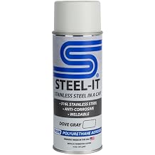 Steel-It 1050B Polyurethane Aerosol, Industrial Paint Coatings, Weldable, Easy to Apply - Dove Gray 4 Pack
