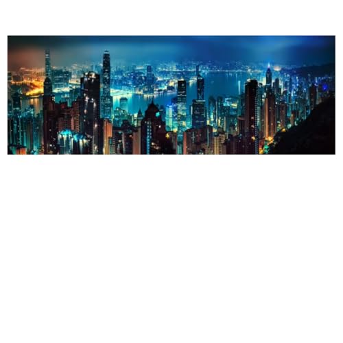 Peinture sur toile murale haute définition paysage urbain 50x150cm